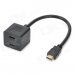1080P One HDMI Male to Dual HDMI Female Adapter Splitter (25cm-Cable) 1080P One HDMI Male to Dual HDMI Female Adapter Splitter (25cm-Cable)