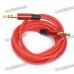 3.5mm Male to Male Audio Connection Cable - Red (110cm) 3.5mm Male to Male Audio Connection Cable - Red (110cm)