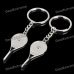 Fashion Zinc Alloy Couple Keychain - Tennis Racket Style (Pair)