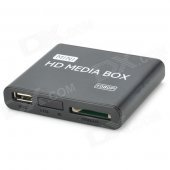 Jesurun 08H 1080P Multi-Media Player w/ HDMI / USB / AV - Black