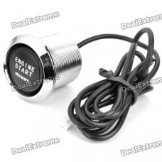 One-key Engine Start Button Switch Set for Auto Refitting with Red Light (DC 12V/30A) One-key Engine Start Button Switch Set for Auto Refitting with Red Light (DC 12V/30A)