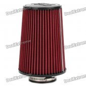 High Flow Air Filter for Car - Red + Black