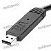 USB 2.0 Guitar Audio Cable - Black (500cm-Length) USB 2.0 Guitar Audio Cable - Black (500cm-Length)