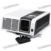 LED DLP Pocket Projector w/ VGA / AV / SD / Mini USB / DC - Black + White