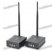 2.4GHz 3W 4-Channel Wireless Audio Video AV Transmitter Receiver Kit (DC 12V)