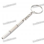 Mini Stainless Steel Multifunction Screwdriver Keychain