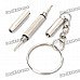 Mini Stainless Steel Multifunction Screwdriver Keychain Mini Stainless Steel Multifunction Screwdriver Keychain