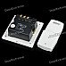 One Way Wireless Remote Control Switch - White + Silver (110~220V)