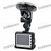 720P Car DVR Video Road Safety Guard Camera w/ AV-Out / USB 2.0 - Black (2.0" TFT) 720P Car DVR Video Road Safety Guard Camera w/ AV-Out / USB 2.0 - Black (2.0" TFT)