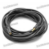 3.5mm Male to Female Audio Extension Cable - Black (10m-Length)