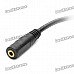 3.5mm Male to Female Audio Extension Cable - Black (10m-Length)