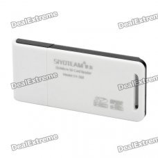 SIYOTEAM USB 2.0 SD / TF Card Reader - White (Max. 16GB)