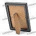 Stylish Wooden Dual Layer Photo Frame for 7" / 5" Photo - Black