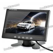 7" TFT Color LCD Dual-Input Car Monitor w/ Mount / Remote Controller