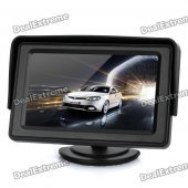 4.3" LCD Rear-View Dual-Input Car Monitor - Black
