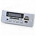 1.0" LED MP3 Player Module w/ FM/Remote Controller/USB/Mini USB/SD Slot - Silver (5V) 1.0" LED MP3 Player Module w/ FM/Remote Controller/USB/Mini USB/SD Slot - Silver (5V)
