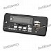 1.0" LED Car MP3 Player Module w/ FM/ USB/Mini USB/SD/Remote Controller - Black (12V) 1.0" LED Car MP3 Player Module w/ FM/ USB/Mini USB/SD/Remote Controller - Black (12V)