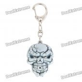 Cool Skull Style Pendant Keychain w/ Sound / Lighting Effect - Grey (3 x AG13)