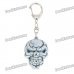 Cool Skull Style Pendant Keychain w/ Sound / Lighting Effect - Grey (3 x AG13)