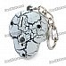 Cool Skull Style Pendant Keychain w/ Sound / Lighting Effect - Grey (3 x AG13)
