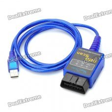 Mini ELM327 USB V1.5 OBDII Car Detection Diagnostic Scan Tool - Blue