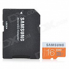 Genuine Samsung TF / Micro SD Memory Card w/ SD Adapter - 16GB (Class 10) Genuine Samsung TF / Micro SD Memory Card w/ SD Adapter - 16GB (Class 10)