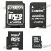 Genuine Kingston TF / Micro SD Memory Card w/ SD / MS PRO Duo / Mini SD Adapter - 16GB (Class4)
