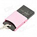 KINGMAX Aluminum TF Card Reader - Pink