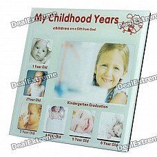 Childhood Memories My Childhood Years Photo Frame - 1~6 Years Old (Light Green)