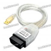Diagnostic USB Interface Cable for BMW - Translucent White
