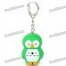 Cute Cartoon Owl Style Keychain w/ Light & Sound Effects - Random Color
