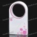 USB/4xAAA Powered Bladeless Fan - White + Pink