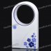 USB/4xAAA Powered Bladeless Fan - White + Purple