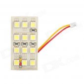 White SMD 3*4 12-LED Cabin/Dome/Door/Glove Box Light (12V)