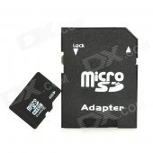 4GB Micro SD/TF Card with SD Card Adapter - Black
