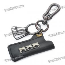 Fashion Cool Punk Style Keychain with Leather Lighter Cover