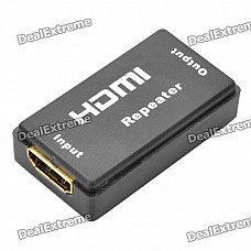 1080P HDMI Female to Female Repeater Extender - Black