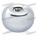 Apple Style Zinc Alloy Cigarette Ashtray - Silver