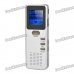 1.0" LCD Voice Recorder with MP3 Music Player - Silver (4GB)