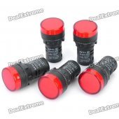 12V Red Light Car Signal Light (5-Piece)