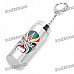 Portable Mini Beijing Opera Facial Masks Pattern Ashtray w/ Carabiner Buckle - Random Style