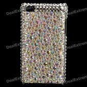 Fashion Acrylic Diamond Protective Back Case for Ipod Touch 4 - Silver