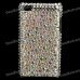 Fashion Acrylic Diamond Protective Back Case for Ipod Touch 4 - Silver