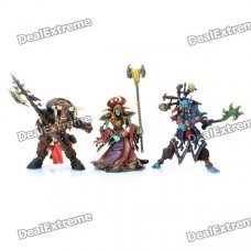3-in-1 World of Warcraft WOW Resin Action Figure Display Set - Tauren + Witch Doctor + Warlock