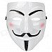 V for Vendetta Anonymous Guy Fawkes Plastic Mask - White V for Vendetta Anonymous Guy Fawkes Plastic Mask - White