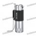 Cool Butane Gas Lighter w/ Chain - Black + Silver