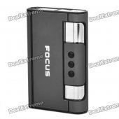 Cool Cigarette Case Style Butane Gas Lighters - Silver + Black