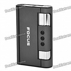 Cool Cigarette Case Style Butane Gas Lighters - Silver + Black