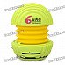 Mini Ball Style Rechargeable MP3 Player Speaker w/ SD Slot - Green Mini Ball Style Rechargeable MP3 Player Speaker w/ SD Slot - Green