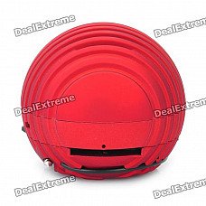 Mini Ball Style Rechargeable MP3 Player Speaker w/ SD Slot - Red Mini Ball Style Rechargeable MP3 Player Speaker w/ SD Slot - Red